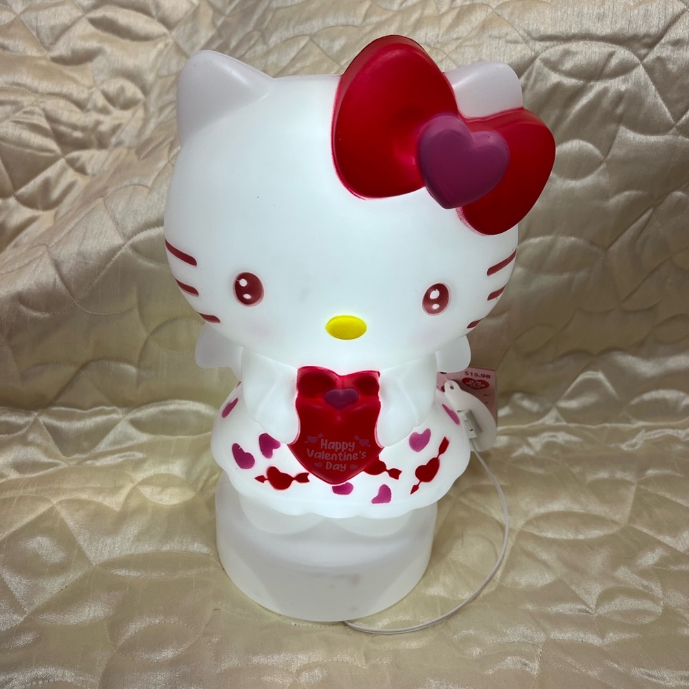 Hello Kitty Limited Lighted Decor Valentines Light White Pink Official Sanrio